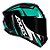 Capacete Axxis Draken Vector Preto, Tifany e Branco - Imagem 1