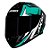 Capacete Axxis Draken Vector Preto, Tifany e Branco - Imagem 9