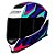 Capacete Axxis Eagle Power Gloss Branco, Roxo e Tifany - Imagem 9