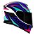 Capacete Axxis Eagle Power Gloss Branco, Roxo e Tifany - Imagem 5