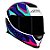 Capacete Axxis Eagle Power Gloss Branco, Roxo e Tifany - Imagem 6