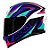 Capacete Axxis Eagle Power Gloss Branco, Roxo e Tifany - Imagem 2