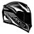 COMBO - Capacete Axxis Eagle Power Gloss Preto Cinza e Branco - Imagem 2