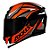 Capacete Axxis Eagle Power Gloss Preto Laranja e Cinza - Imagem 2