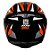 COMBO - Capacete Axxis Eagle Power Gloss Preto Laranja Cinza - Imagem 4