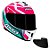 COMBO-Capacete Axxis Draken Tracer Gloss Tifany e Rosa - Imagem 1