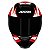 Capacete Axxis Eagle Japan Gloss Preto, Vermelho e Branco - Imagem 5