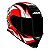 Capacete Axxis Eagle Japan Gloss Preto, Vermelho e Branco - Imagem 3