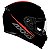 Capacete Axxis Eagle SV Gloss Preto e Vermelho (com viseira Solar) - Imagem 1