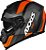 Capacete Axxis Eagle Sv Smart Matt Black Grey Orange (com viseira Solar) - Imagem 2