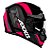 Capacete Axxis Eagle Sv Smart Gloss Black Grey Pink (com viseira Solar) - Imagem 1