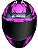 Capacete LS2 Rapid FF353 Cromo Preto e Pink Fosco - Imagem 6