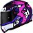 Capacete LS2 Rapid FF353 Khan Fucsia e Branco - Imagem 4