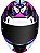 Capacete LS2 Rapid FF353 Khan Fucsia e Branco - Imagem 5