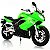 Moto Kawasaki: Ninja 650R - Verde - 1:10 - Imagem 1