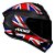 Capacete Axxis Draken Uk Fosco Black Red Blue - Imagem 1