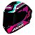 Capacete Axxis Draken Cougar Gloss Black Pink Tiffany - Imagem 5