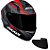 COMBO Capacete Axxis Draken Cougar Matt Grey Black Red - Imagem 1