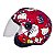 Capacete Peels Freeway Hello kitty Usa Vermelho e Branco - Imagem 6