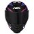 Capacete Asx Eagle Hunter Brilho Preto/Branco/Lilas - Imagem 6