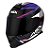 Capacete Asx Eagle Hunter Brilho Preto/Branco/Lilas - Imagem 7