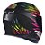 Combo Capacete Asx Eagle Vibes Fosco Preto Color - Imagem 5