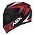 Combo Capacete Asx Eagle Street Brilho Preto/Vermelho/Branco - Imagem 2