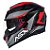 Combo Capacete Asx Eagle SV Lightning Brilho Preto/Prata/ VM - Imagem 8