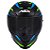 Capacete Asx Eagle SV Lightning Fosco Preto/ Grafite/ Azul - Imagem 8