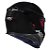 Capacete Asx Eagle SV Solid Brilho Preto - Imagem 2