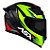 Capacete Asx Eagle Racing Attacker Brilho Preto/GRF/Amarelo - Imagem 1