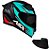 Combo Capacete Asx Eagle Racing Attacker Brilho Preto/GF/TFY - Imagem 1