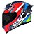 Combo Capacete Asx Eagle Racing Attacker Brilho BCO/AZ/VM - Imagem 8