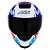 Capacete Asx Eagle Racing Diagon Brilho Branco/Azul/Vermelho - Imagem 5