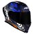 Combo Capacete Asx Eagle Racing Diagon Fosco Azul/ Azul/ Branco - Imagem 5