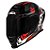 Combo Capacete Asx Eagle Racing Diagon Brilho Preto/ GRF/ Vermelho - Imagem 3