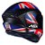 Capacete Asx Draken UK Fosco Preto/ Vermelho/ Azul - Imagem 7