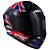 Combo Capacete Asx Draken UK Brilho Preto/ Vermelho/ Azul - Imagem 4