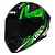 Combo Capacete Asx Draken Vector Brilho Preto/ Verde/ Branco - Imagem 2