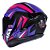 Combo Capacete Asx Draken Vector Brilho Preto/ Lilas/ Rosa - Imagem 6