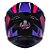 Combo Capacete Asx Draken Vector Brilho Preto/ Lilas/ Rosa - Imagem 7