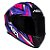 Combo Capacete Asx Draken Vector Brilho Preto/ Lilas/ Rosa - Imagem 5