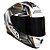 Combo Capacete Asx Draken Vector Brilho Branco/ Dourado - Imagem 3