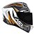 Combo Capacete Asx Draken Vector Brilho Branco/ Dourado - Imagem 9