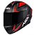 Capacete Asx Draken Vector Fosco Preto/ Cinza / Vermelho - Imagem 7