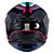 Capacete Asx Draken Cougar Brilho Preto/ Pink/ Tifanny - Imagem 2