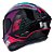 Capacete Asx Draken Cougar Brilho Preto/ Pink/ Tifanny - Imagem 6