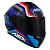 Capacete Asx Draken Cougar Brilho Preto/ Azul/ Vermelho - Imagem 6