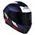 Combo Capacete Asx Draken Wind Fosco Azul / Azul/ Vermelho - Imagem 6