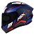 Capacete Asx Draken Wind Fosco Azul / Azul/ Vermelho - Imagem 8